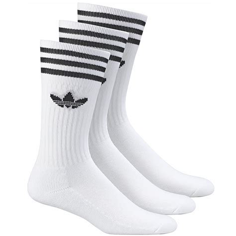 adidas originals solid crew weiß|adidas Originals solid crew 3 pack socks in white s21489 .